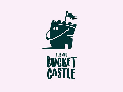 The Old Bucket Castle logo design concept creative creative logo creative logo design design funny logo logo design modern negative space logo playful logo