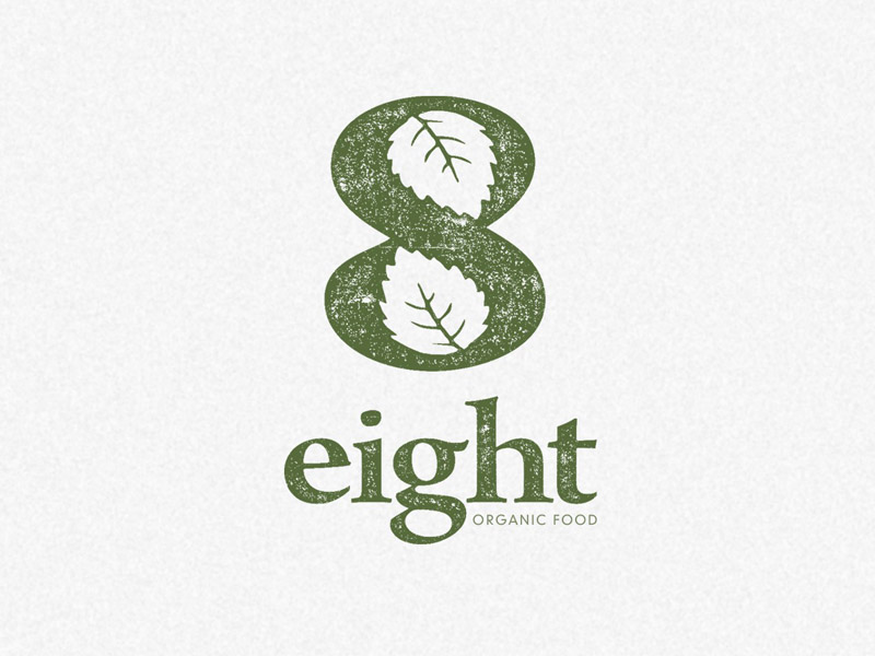 Eight Organic Food Logo By Ben Bernard On Dribbble