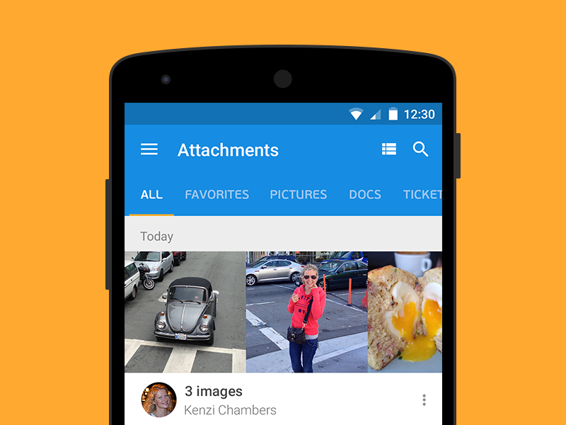 Attachments Mail.ru ux ui mail concept material design android mobile attachment mailru