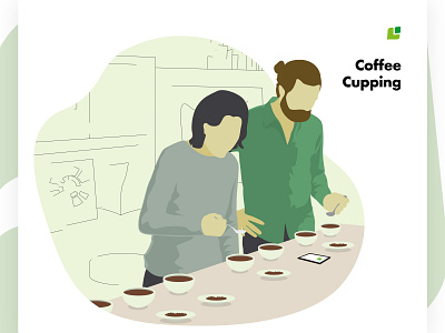 Meeting the Cropster Personas: Evaluators in coffee cupping branding coffee design illustration personas vector