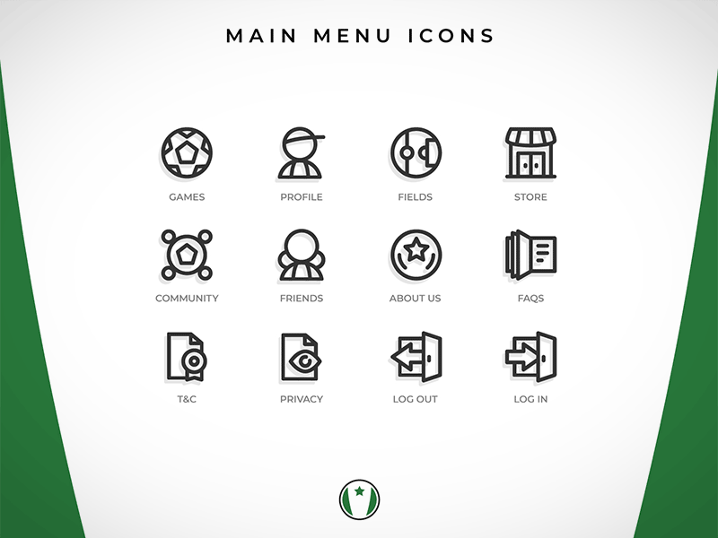Football App Custom Icons