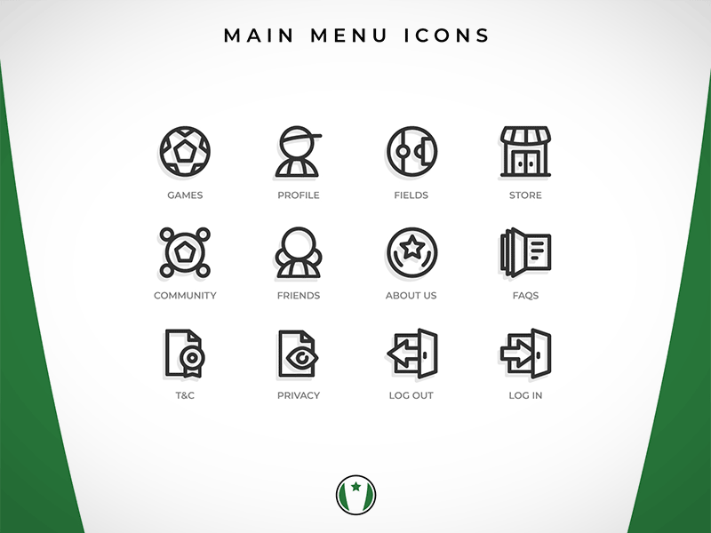 Football App Custom Icons adobe illustrator football football app icons icons design illustration soccer soccer app