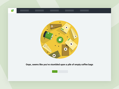 404 - Page not found illustration 404 coffee page not found ui ui design ux ux design