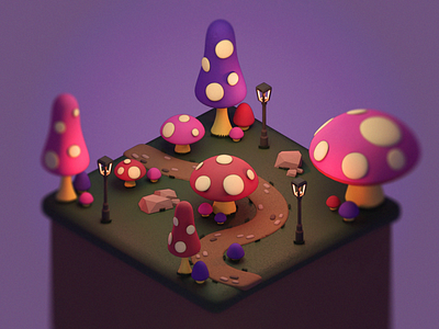 Tiny Worlds: Mushroom Forest