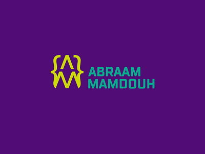Abraam Mamdouh (Programmer) Logo branding logo logodesign logotype monogram typography