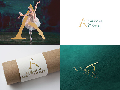 American Ballet Theater Logo redesign ballet branding dancer lettermark logo logos logotype type typography