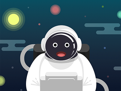 Mr.Astronaut astronaut character space vector