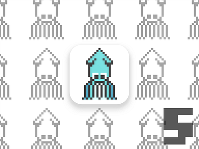 App Icon app challenge daily dailyui dot game icon squid