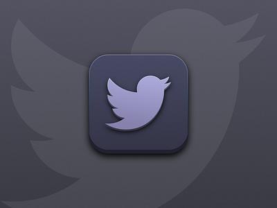 Twitter Dark Icon