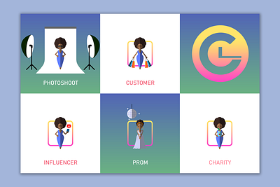 Instagram Highlight Icons character character design characters clothes fashion brand icon icons illustration set