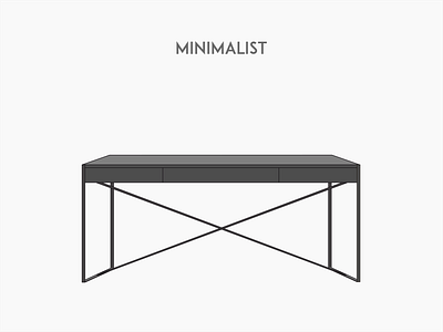 Minimalist deck chair deck flat furniture illustration minimalist vector