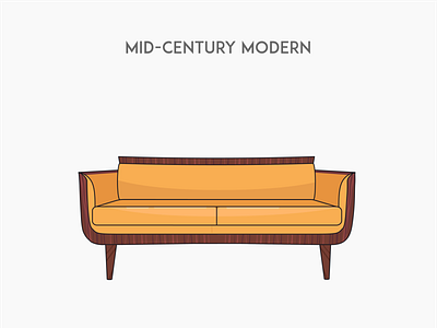 Mid-century modern sofa