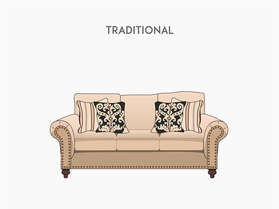 Traditional sofa