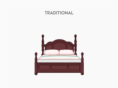Traditional bed bed furniture