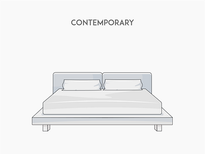 Contemporary bed