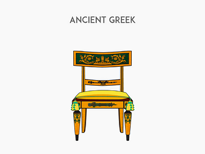 Ancient Greek chair furniture styles history