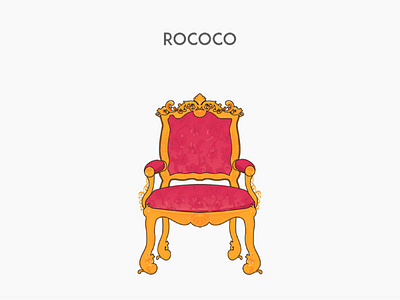 Rococo rococo furniture chair