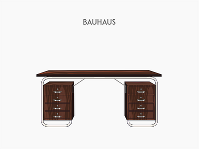 Bauhaus deck bauhaus chair flat furniture vector