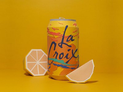 La Croix animation art color design graphic illustration paper papercraft