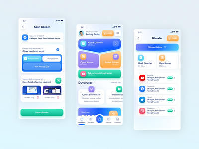 Social Media Task Management App by Berkay Erdinc on Dribbble