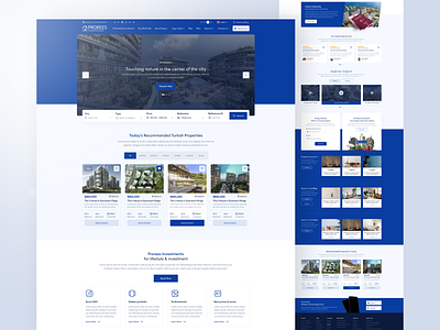 Real Estate Homepage apartment architecture booking building home home page house landing page properties property real estate real estate agency real estate website realestate residence ui ux web web design website design