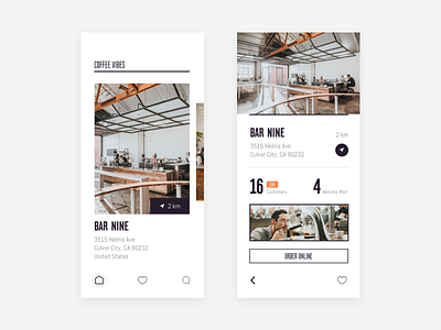 CoffeeFinder / UI Design Practice app app design design interface design ui uidesign