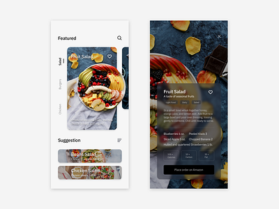 Recipe App / UI Design Practice app app design design interface design ui uidesign