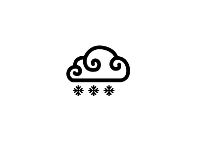 0073 - 122621 branding cloud clouds design icon icon a day illustration logo logo design logo mark snow ui vector