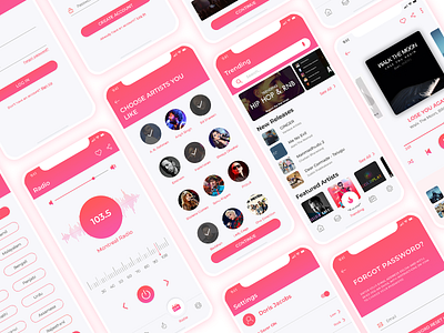 Audiotorily Music App android design app concept app design app ui app ui design application audio player daily ui dailyuichallenge design design app illustration inspiration ios login screen logo mp3 player music player music player ui song