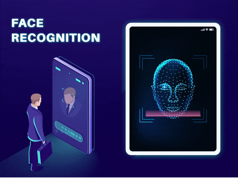 face recognition App ui