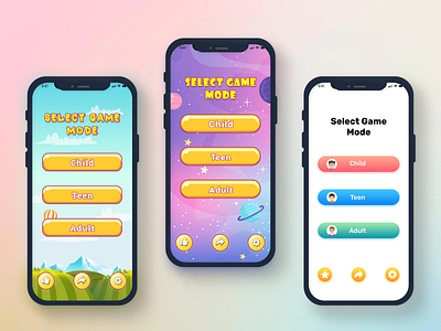 Kids Game User Interface Concept - GUI 2d 3d animation app ui design branding daily ui figma game game ui design gameconcept gameui graphic design illustration inspiration kidsgame logo motion graphics ui uiux unity