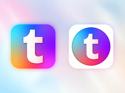 New logo for Tumblr 3d animation appicon applogo brand branding challenge color concepts dailyui design designer graphic design illustration logo motion graphics playoff tejashmodi ui uiux