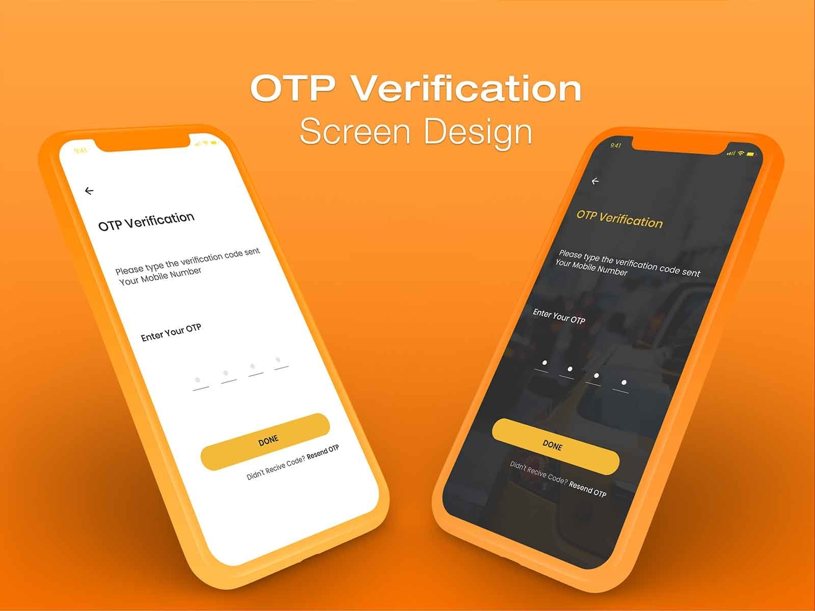 Taxi App OTP Verification App by Tejash modi on Dribbble