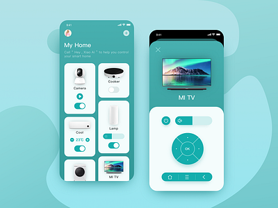 MIJIA smart home UI redesign design sketch smart tv smarthome ui