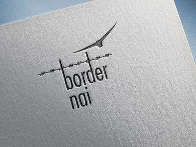 Logo for an initiative towards anti border world 2d agency branding cause causes design earth graphic logo typography ui ux world