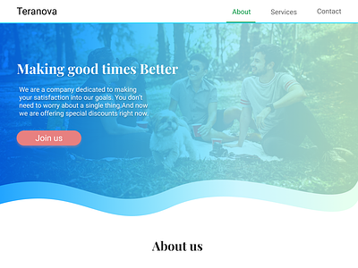 Teranova One page Theme onepage ui webdesign