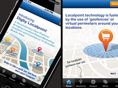 Location Marketing Mobile App mobile ui design