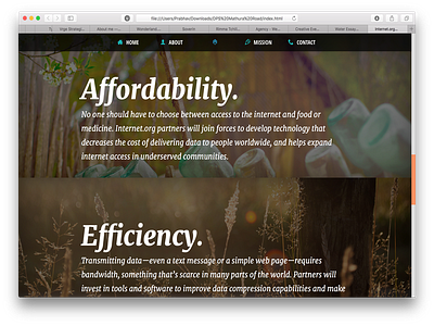 Internet.org Redesign #2 responsive typography