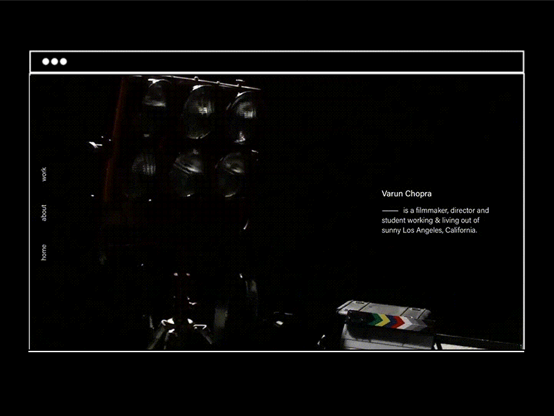 Varun Chopra, Filmmaker - Portfolio portfolio filmmaker
