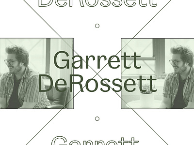 Interview with Garrett DeRossett of Alright Studio editorial interview magazine typography