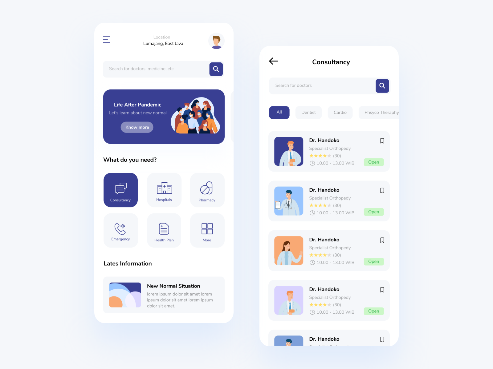 iHealth Medical App by Listia Eka on Dribbble