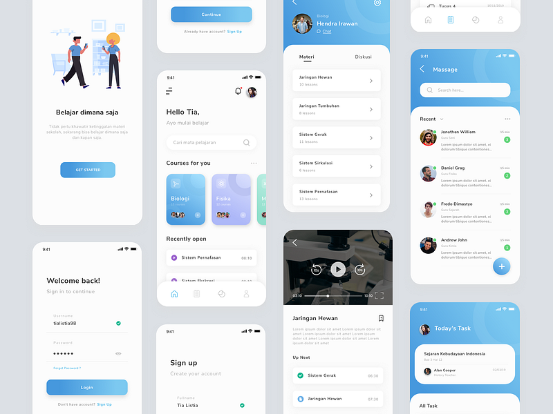 School App 2.0 by Listia Eka on Dribbble