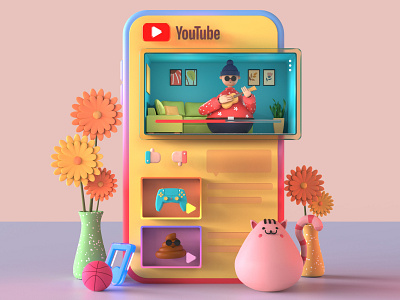 Youtube - 3D Illustration series