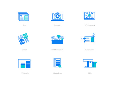 Monotone Icons colour colours design flat fresh iconography illustration interaction line art logo new stylized ui pack ui web design vector webdesign