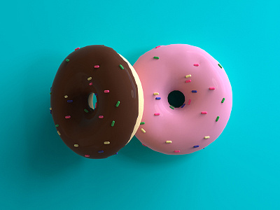 Donuts 3d 3d art 3d artist artwork bakery branding cinema4d colours design donuts food fresh industrial design interaction new packaging product product design sprinkles stylized