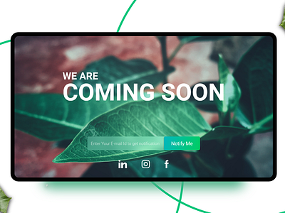 Coming soon page