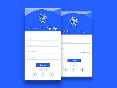 SIGN UP & SIGN IN sign in signup ui uitrends ux