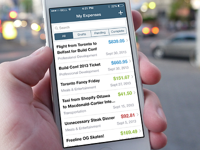 Expensely iPhone App