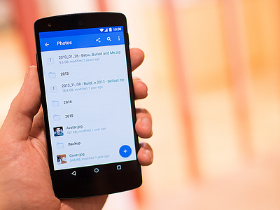 Dropbox for Android Material Redesign