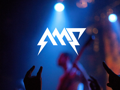 Amp, Take 2 amp blue geometric logo typography